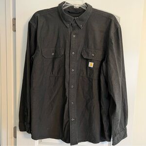 Carhartt 2XL Loose Fit Long Sleeve Button- Down Men’s Shirt
